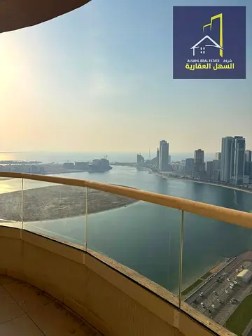 For Annual Rent in Al Majaz 2 – Basis Tower A spacious and well-designed apartment consisting of 3 bedrooms, a living room, 3 bathrooms, and a