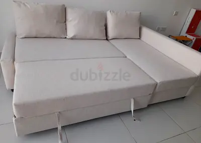 L shape sofa bed with storage