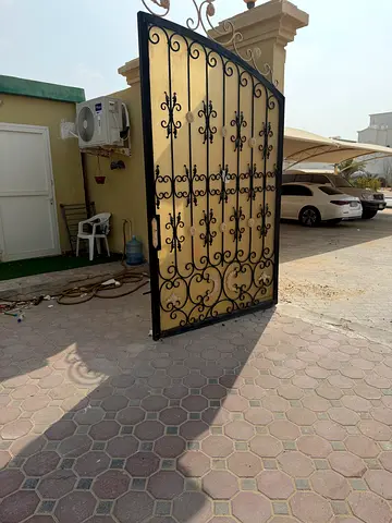 Ornamental iron swing gate/metal door - good condition