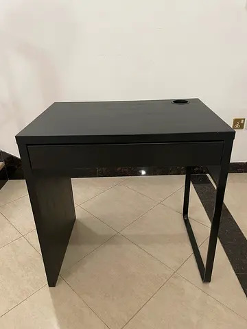 Classifieds: Compact black study desk with drawer and cable hole for ...