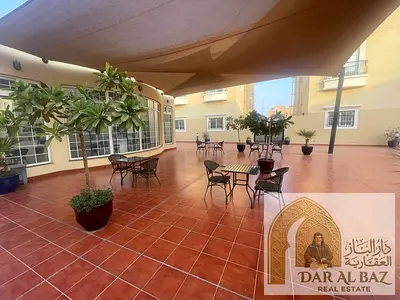 Villa for annual rent in Al Nakheelat, Sharjah. 4 bedrooms, including 2 master bedrooms, living room, majlis, maid's room, covered parking, central ai