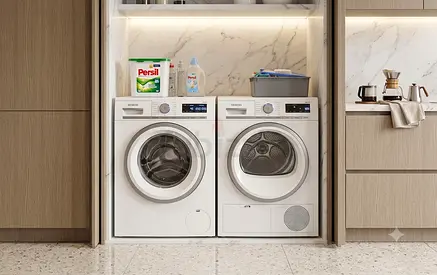 Siemens iQ700 Washer & Separate Dryer Set – Latest Model with WiFi