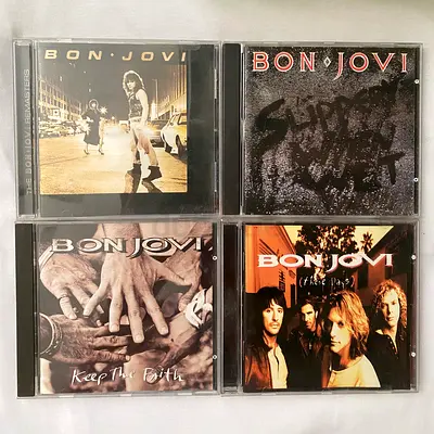 Bon Jovi CD lot - Bon Jovi, Slippery When Wet, Keep The Faith, These Days, Have A Nice Day, Lost HW