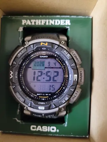 Casio Pathfinder PAG240T Titanium Model Mens Watch