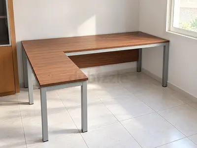 Large L-Shaped Office Desk 180x80 + 100x50 | 2 Tables | AED 199