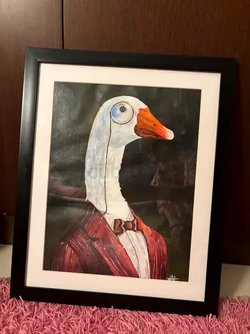 Framed Acrylic Painting “AristoGoose”