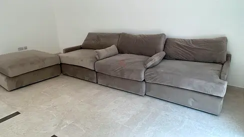 L Shaped Sofa with Comfortable Family Couch