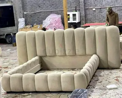 Modern Upholstered Channel Tufted Bed Frame