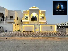 Luxury villa with a classic design, spacious roof, freehold ownership, 6 master bedrooms, and ample 