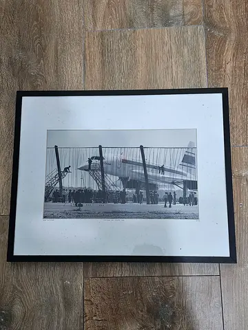 Vintage concordesupersonic jet photo-Framed Aviatotion History -Rare