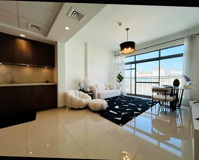 Fully Furnished 1BR | Full Pool View | Gated Community | Uptown Al Zahia
