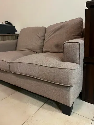 seater set brown fabric sofa in good condition