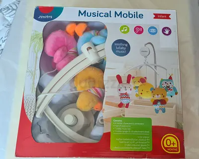 Juniors Musical Mobile with Plush Toys - Soothing Lullaby (0+ months)
