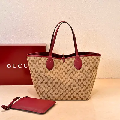 Gucci women's tote shopping bag
