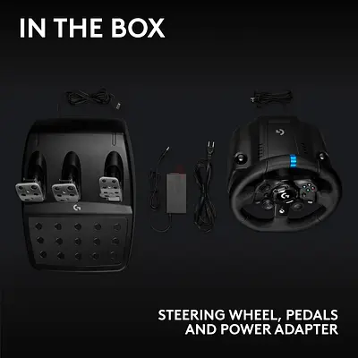 Logitech G923 Steering Wheel (Complete Set) + stand+ handbrake