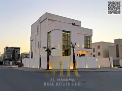 Own a corner villa with luxurious finishes in Al Zahia, Ajman | 7 master bedrooms and elevator | Pri