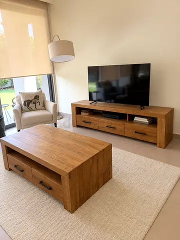 Solid wood Coffee table tv cabinet