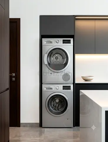 Bosch 9kg Stackable Washer & Condenser Dryer Set – Perfect Condition, Free Delivery & Installation