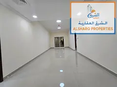 A brand-new, first-tenant apartment in Al Jurf 3, featuring two bedrooms and a living room, 2 bathro