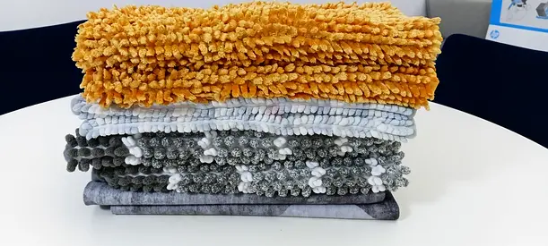 Set of 8 Bath Mats - Various Colors, Soft $%&! and Ribbed Styles