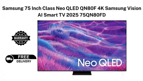 Samsung 75 Inch Class Neo QLED QN80F 4K Samsung Vision AI Smart TV 2025 75QN80FD
