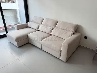 IKEA Eskilstuna L shape sofa bed under storage