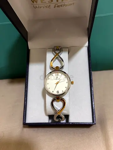 WESTAR ORNATE LADIES Gold and Silver Bracelet WATCH - NEW