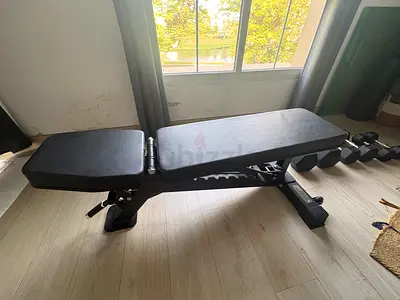 Adjustable Bench for Home Gym (Ukiyo) + Dumbbells Set
