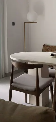Wooden chairs - light neutral set