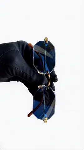 Cartier Rimless Blue-Tinted Sunglass