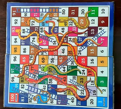 Classic Snakes and Ladders Board Game