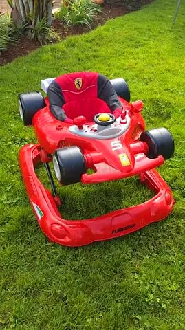 Red Ferrari-style Baby Walker in Good Condition