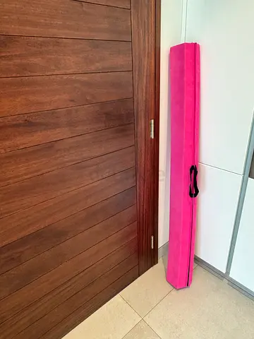 Kids Folding Gymnastics Balance Beam – Pink – Portable