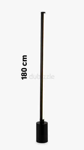 Slim 180cm Black LED Floor Lamp — Minimal Modern Design