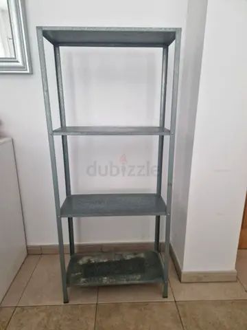 Metal 4-Tier Storage Shelf Unit - Compact and Sturdy