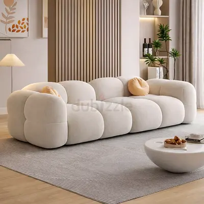 2 seater beige color sofa