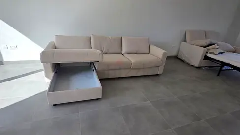 Ikea vimle L shape sofa bed with mattress