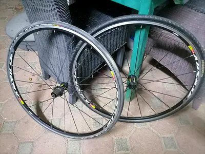 Pair of Mavic Road Bike Wheels - 700c Rear + Front