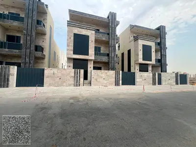 فيلا فاخرة بواجهة حجرية للبيع في الياسمين، عجمان | 6 غرف ماستر | أرض 3,014 قدم² | سطح | السعر 2.2 مليون درهم