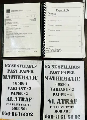 IGCSE CAMBRIDGE O LEVEL PAST PAPER BOOKLETS
