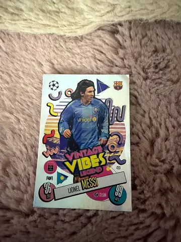 Lionel Messi collectible sticker/card - Vibrant Vibes series