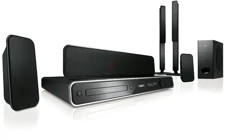Philips HTS3366 DVD Home Theater System – 5.1 Surround Sound, Dolby Digital