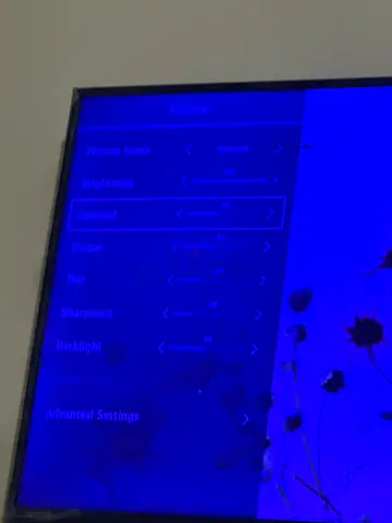 Flat Panel Smart TV with Advanced Picture Settings