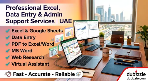 Professional Excel, Data Entry & Admin Support Services | UAE