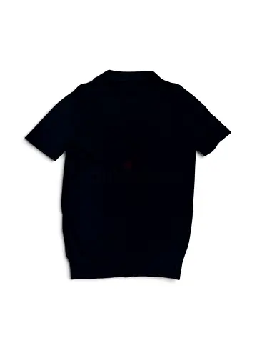 Suitsupply Cotton-Silk Men’s Polo, Navy Blue, Size M
