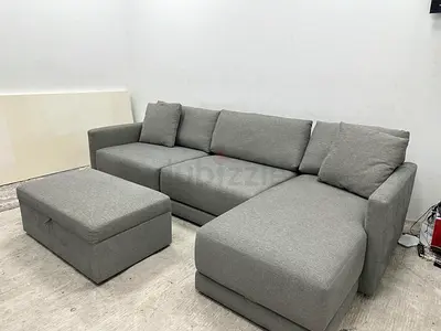 Like new condition crate&barrel lshape sofa