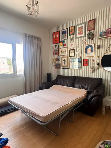 Sofa Bed with metal folding bed with mattress - compact and sturdy