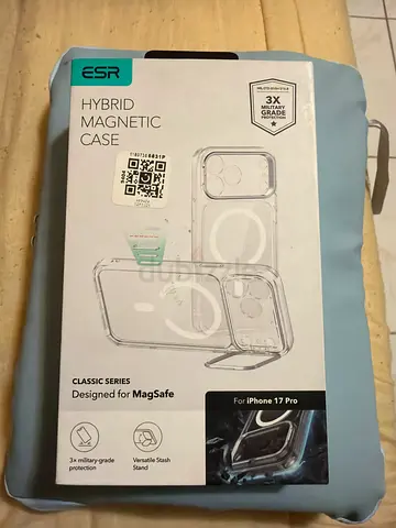 ESR Hybrid Magnetic Clear Case for iPhone17 Pro (MagSafe Compatible)