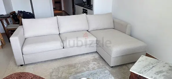 Ikea vimle L shape sofa bed with mattress