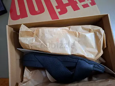 FitFlop Surfer Tumbled-leather Cross Slides mens